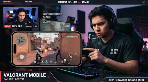 Example gaming clip: The whole squad reacts